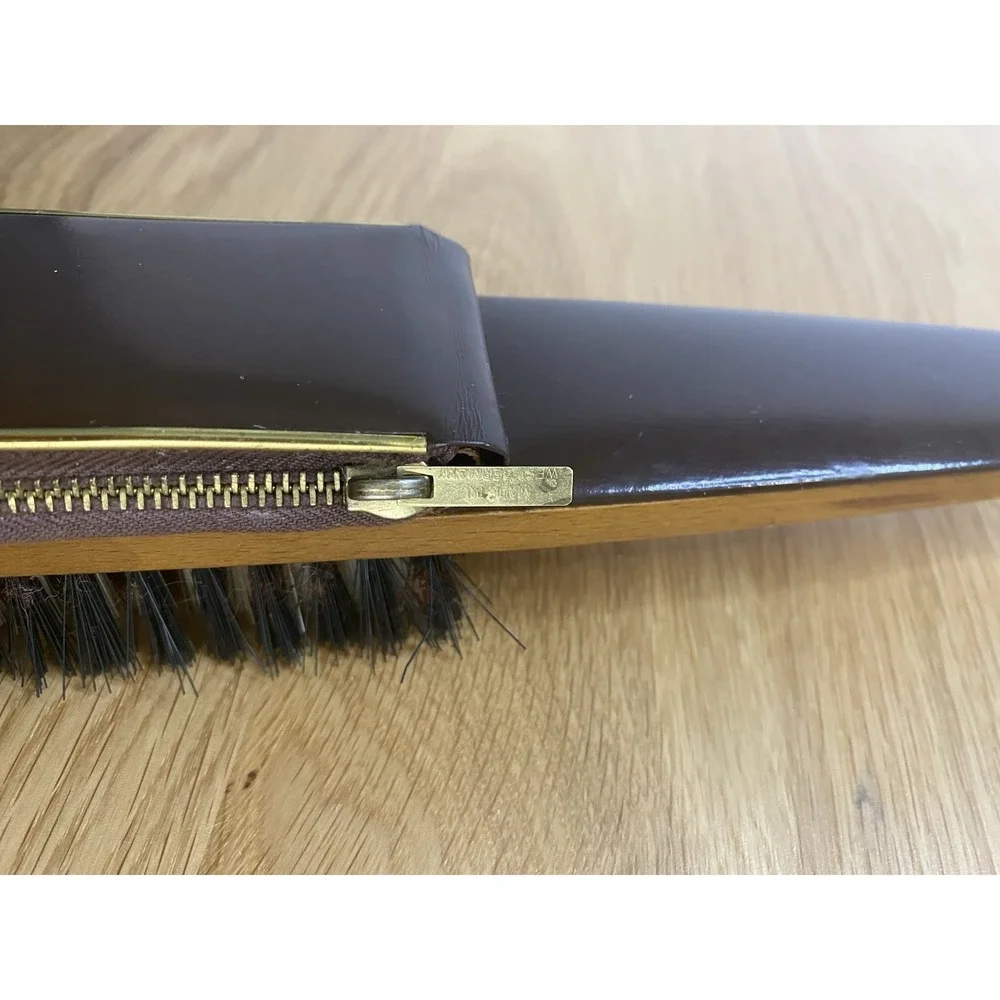 Vintage Golden Seal West Germany Brush & Shoe‎ Horn Travel Grooming Set